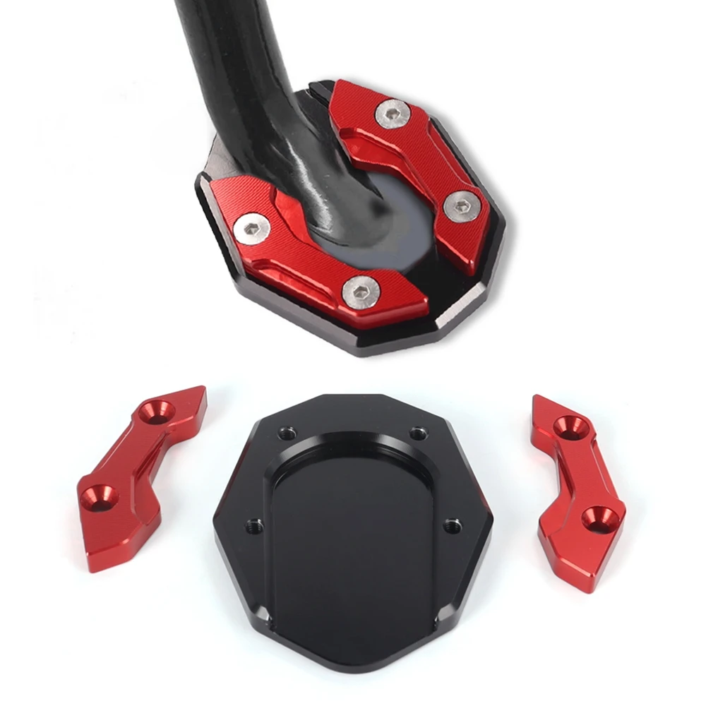 AliExpress NONE 1pcs Aluminum Alloy Motorcycle Bike Kickstand Scooter Motorbike Accessories Extension Foot Pad Support Plate
