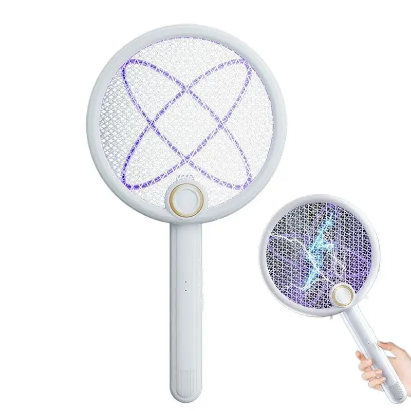 

Electric Swatter Foldable Fly Zapper Lamp Portable USB Rechargeable Gnat Swatter for Home Camping Commercial Patio Restaurant