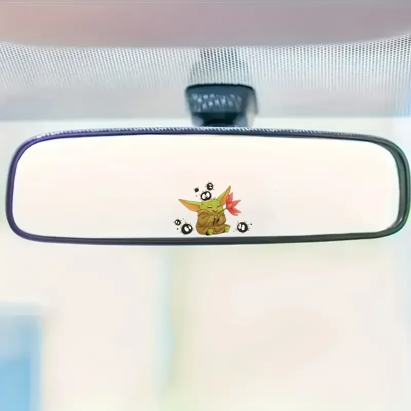 

1PC Car Moto "Cute Yoda & Soot Sprites" Sticker, Pop Culture Artwork, Vehicle Exterior Personalized Accessory