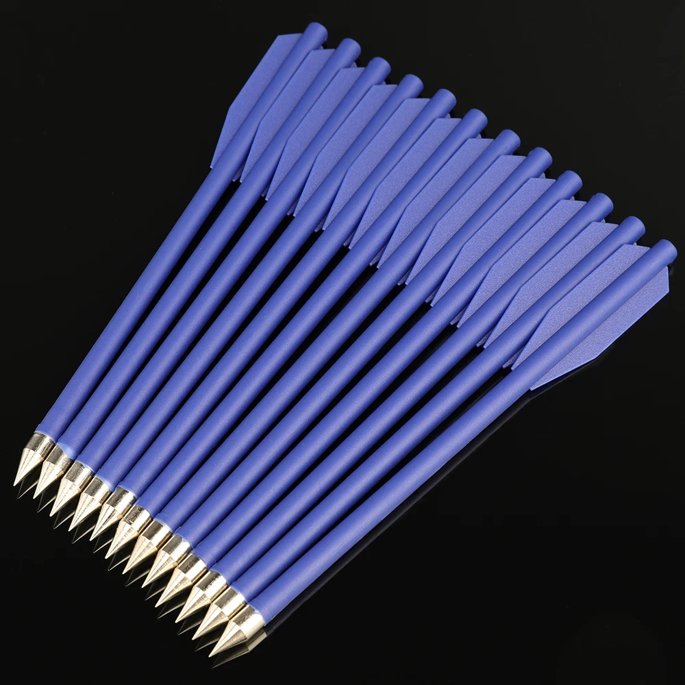 ‌ 12 шт. 6,3 дюйма, охотничья стрела для стрельбы из лука, пластиковые мини-стрелы диаметром 6,2 мм для уличной стрельбы по мишеням, аксессуары для лука и стрел ‌