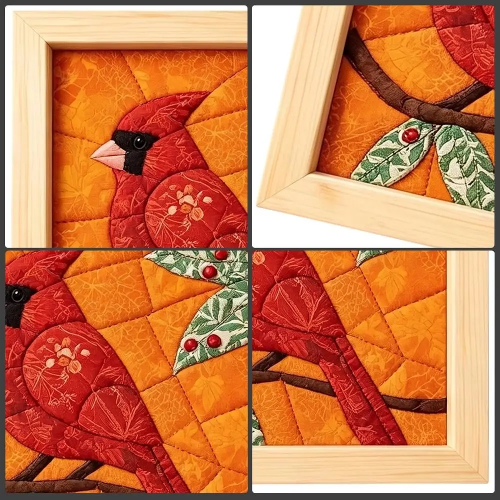 Handgefertigtes Stoffmosaik-Set, Premium-Stoff, Kinusaiga-Stoffkunst-Set, Design ohne Nähen, Multi-Thema, Handgemachte Wanddekoration – Detail 2