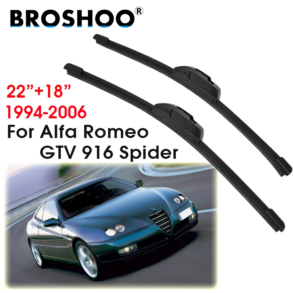 

Щетка стеклоочистителя автомобиля для Alfa Romeo GTV 916 Spider 22 "+ 18" 1994-2006, переднее стекло, лобовое стекло, щетки дворников, аксессуары