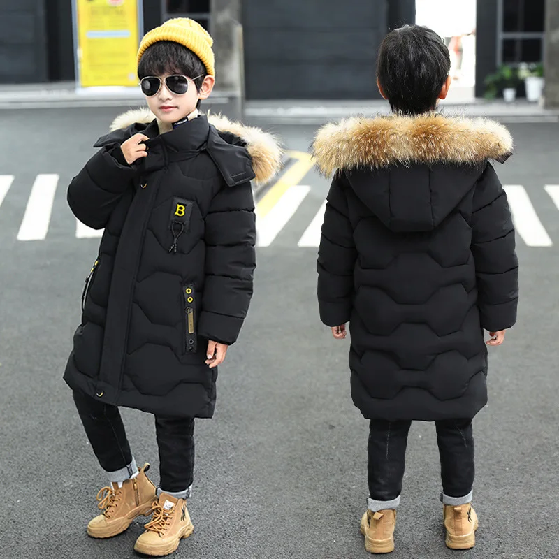 New Children parka kids Winter Down cotton Jacket snowsuit Clothing Big Boy Warm Coat Thicken Outerwear toddler clothes