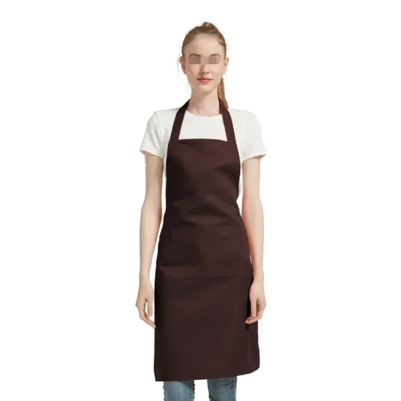 Reusable Kitchen Apron Women Men Waterproof Oil-Proof Work Apron With Pocket For Grill Restaurant Chef Cooking Sleeveless Unifor