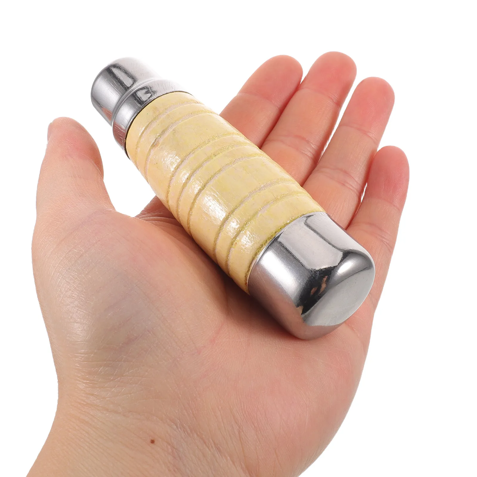 Wooden Knife Handle Kit Ergonomic Round Handle Non-Slip Grip for Kitchen Knife Restoration Butcher Chef Replacement Accessories - view 5