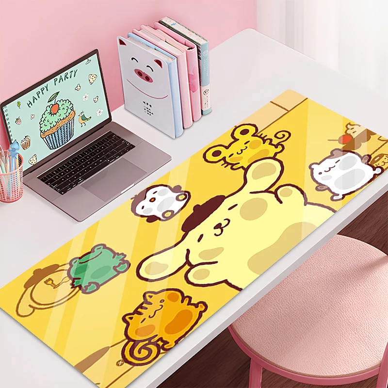 Mouse pad Pom Pom Purin Sanrio large Gaming Desk Mat Computer Keyboard desk pad Mats Pad table mat Fashion Home Decor Mousepad