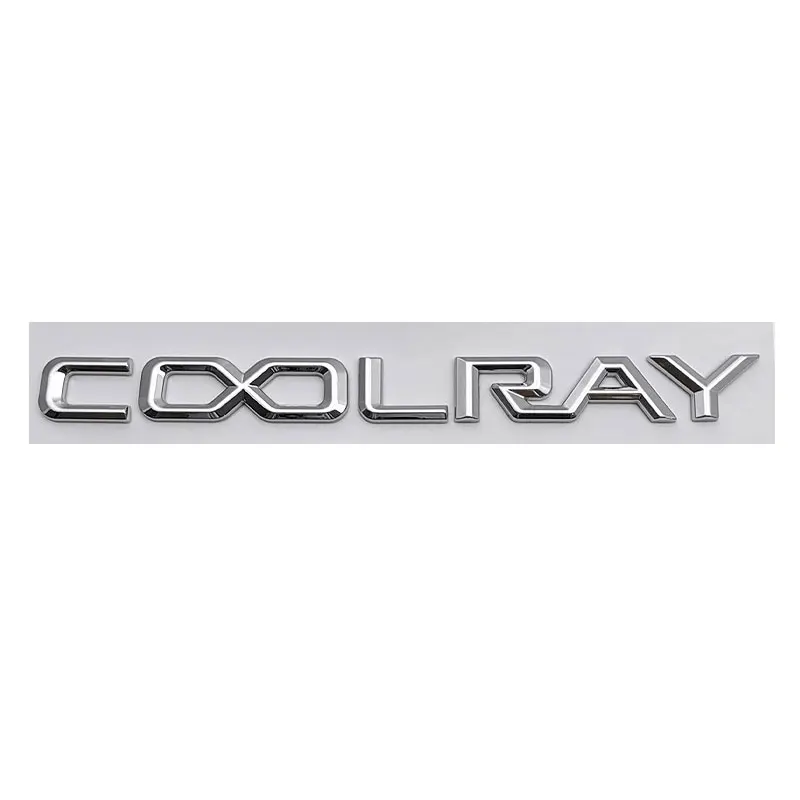 For Geely coolray refitted car stickers ABS black personalized letters logo rear boot label trunk tail stickers side door parts