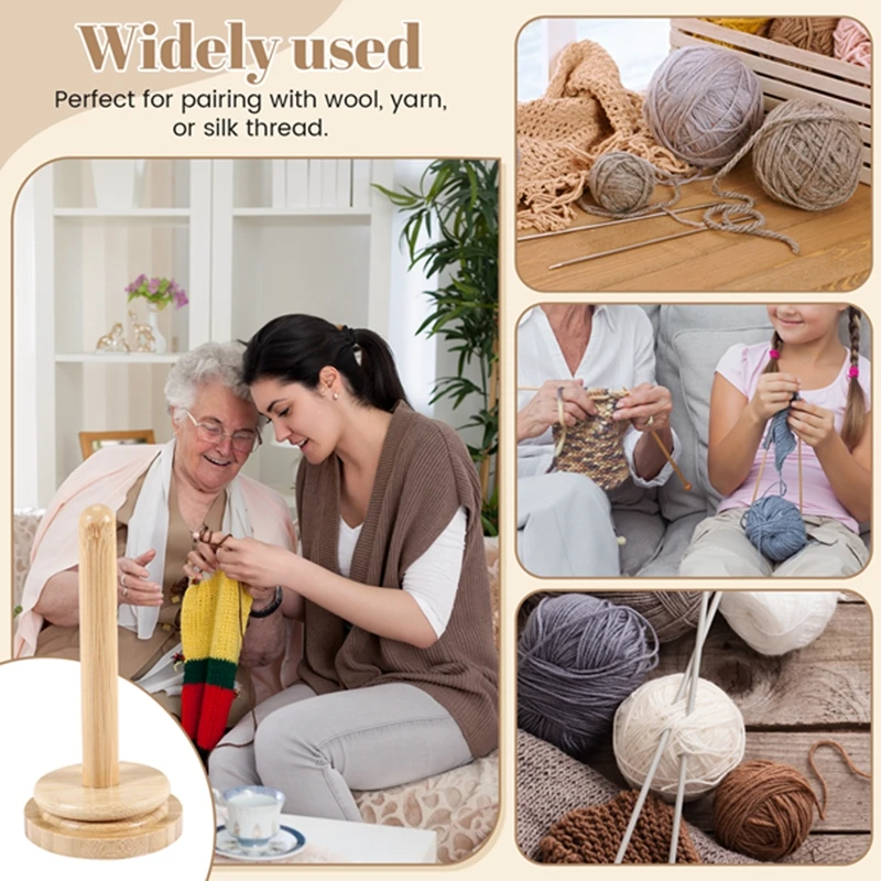 1 Pcs Vertical Yarn Storage Tissue Holder Wool Ball Holder Yarn Winder For Crochet Knitting