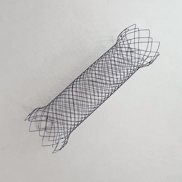 High quality medical Ni-ti alloy metallic uncovered duodenal stent with two ball ends