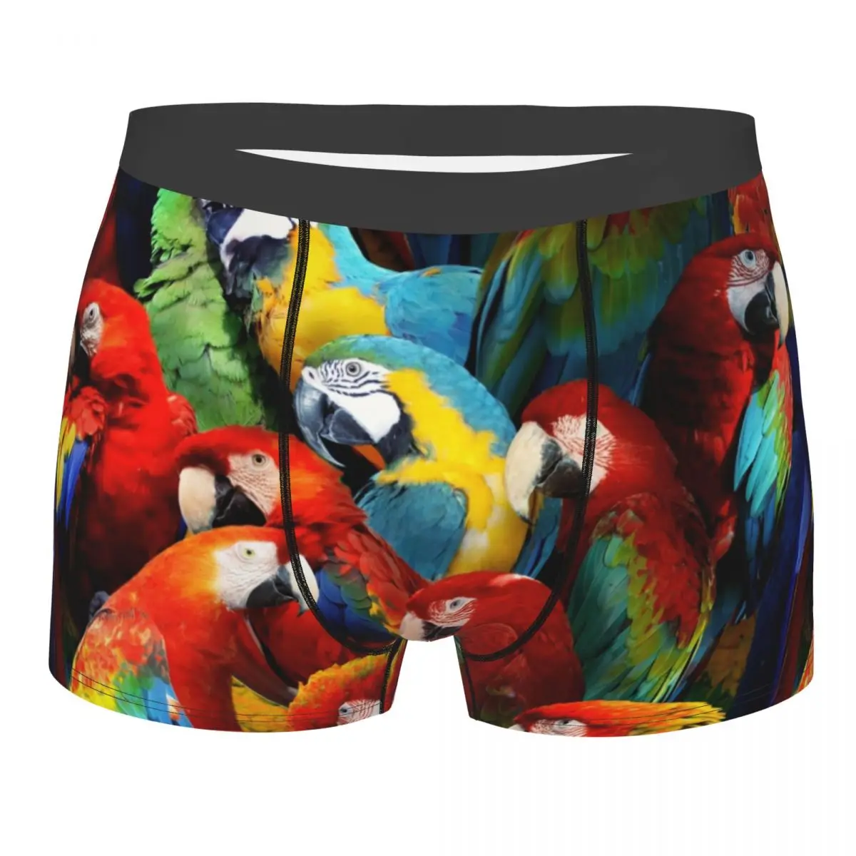 

Men Cute Macaw Parrots Underwear Cockatiel Animal Bird Funny Boxer Briefs Shorts Panties Male Polyester Underpants S-XXL