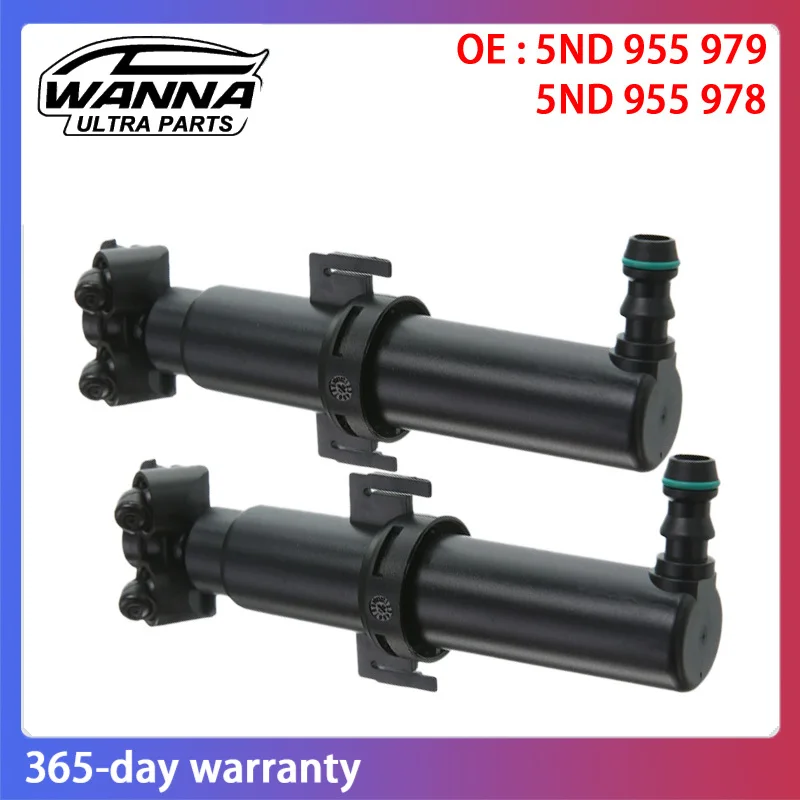 

OE Quality 5ND955979 5ND955978 L R Headlight Washer Lift Cylinder Spray Nozzle Jet for VW Tiguan 2010-2019 Touran 2004-2019
