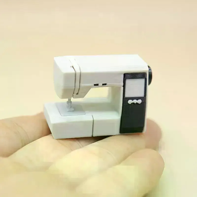 Sewing Machine PLA Dollhouse Miniature Sewing Machine Good Texture Vintage Beautiful For Decoration Dollhouse