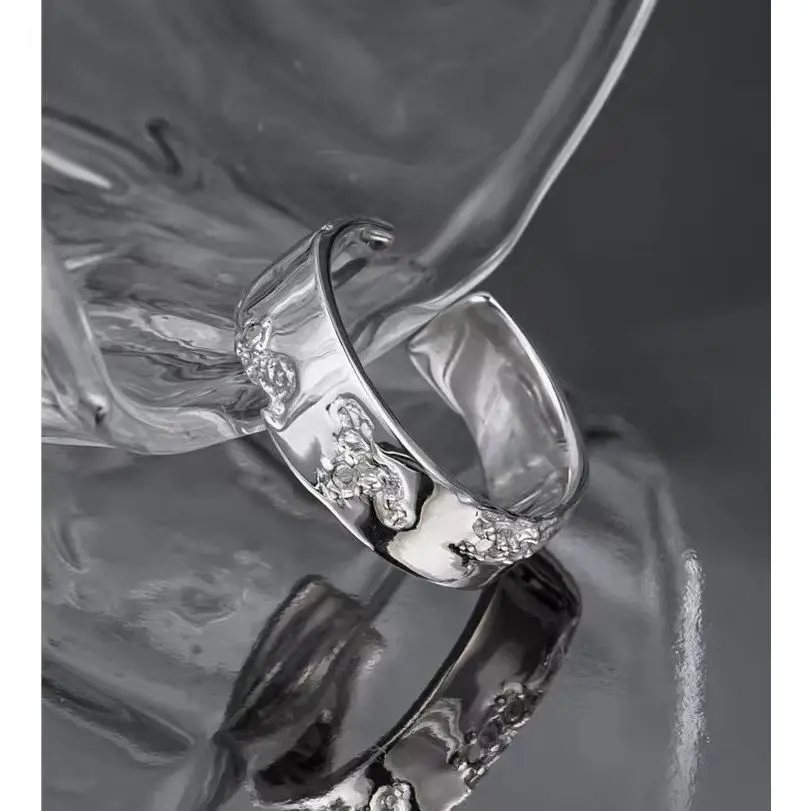 Sam Panda 925 Sterling Silver Rings for Women Fashion Zircon Retro Hip Hop Versatile Personality Jewelry Party Gift Dropshipping