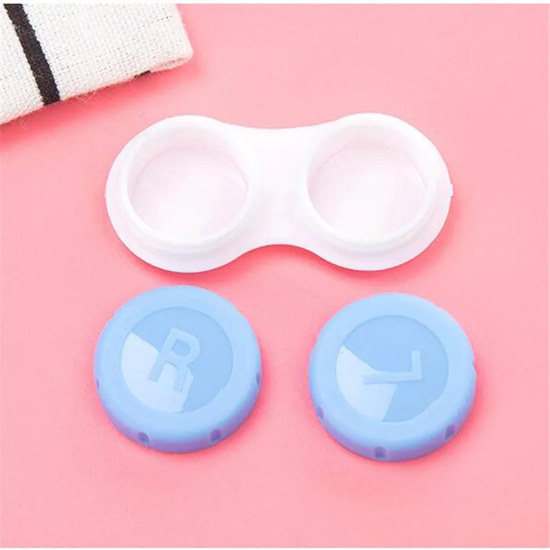 New Cartoon Cute Convenient Travel Contact Lens Case for Eyes Care Kit Holder Container Glasses Contact Lenses Box