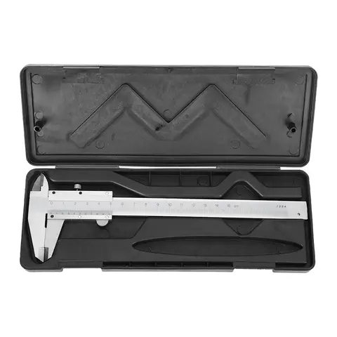 Vernier Ruler High Accuracy Carbon Steel Metal Vernier Caliper Micrometer Gauge Measuring Tool 0‑150mm Caliper Vernier Caliper