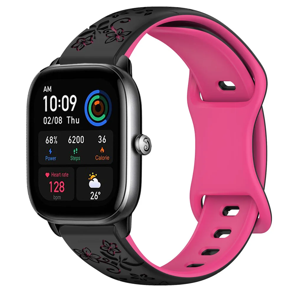 ل Xiaomi Huami Amazfit GTS 4 2 mini 20 مللي متر حزام سوار ل Amazfit GTS 3 2e Bip U 3 Pro GTR 42 مللي متر ساعات سيليكون الفرقة Correa