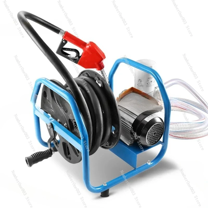 380W Electric Oil Pump Diesel 12V24V220V Volt Tanker Vehicle Small Pump Equipment Portable Pump 50L/min