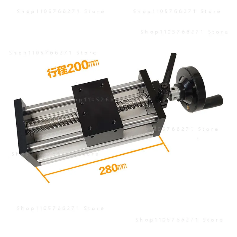 Transmission ball screw linear guide slide table motion module including manual crank wheel cross lifting