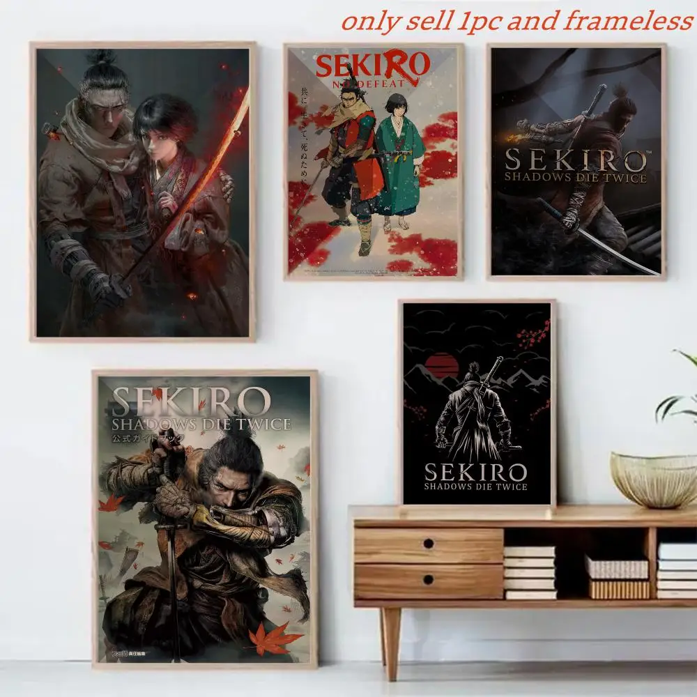 Sekiro Shadows Die Twice game Poster HD Poster Wall Art interior Hallway Home Decoration Holiday Gifts