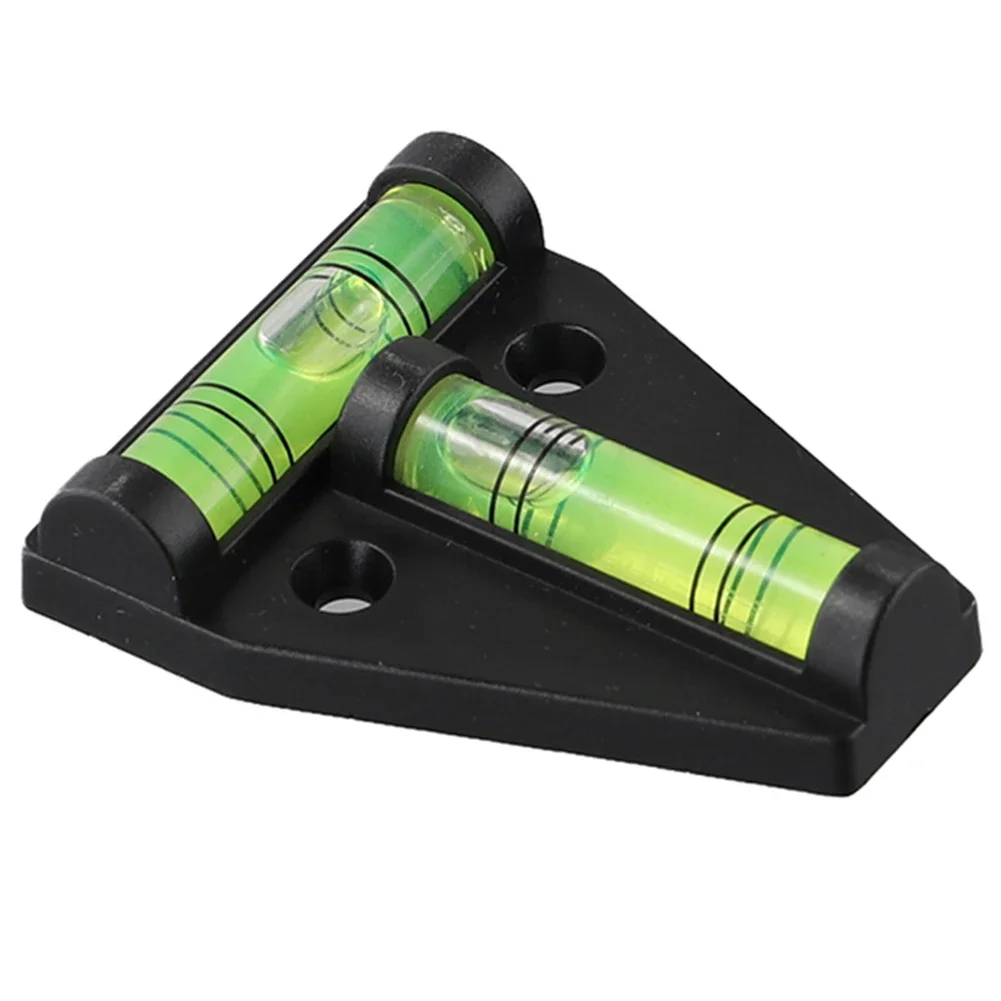 Horizontal Plastic Mini T Type -Spirit Level T-type Scope Triangle Level Measuring Kit -Bullseye Level Bubble Inclinometer