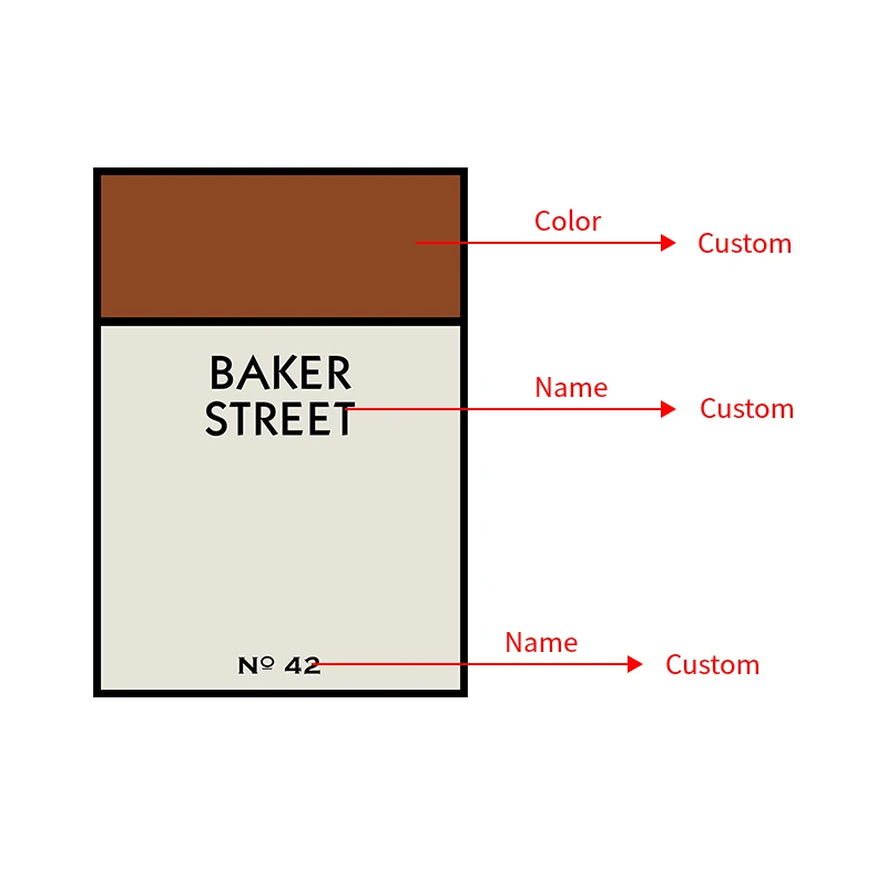 Monopoly Custom Street Name Prints New Home Wall Decoration Canvas Painting Personalised Road Name Poster Housewarming Gift