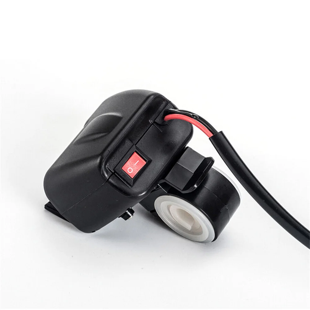 Part Charger Motorcycle PP Metal Red Thermometer With Digital Voltmeter 15W Accessories Brand New High Quality