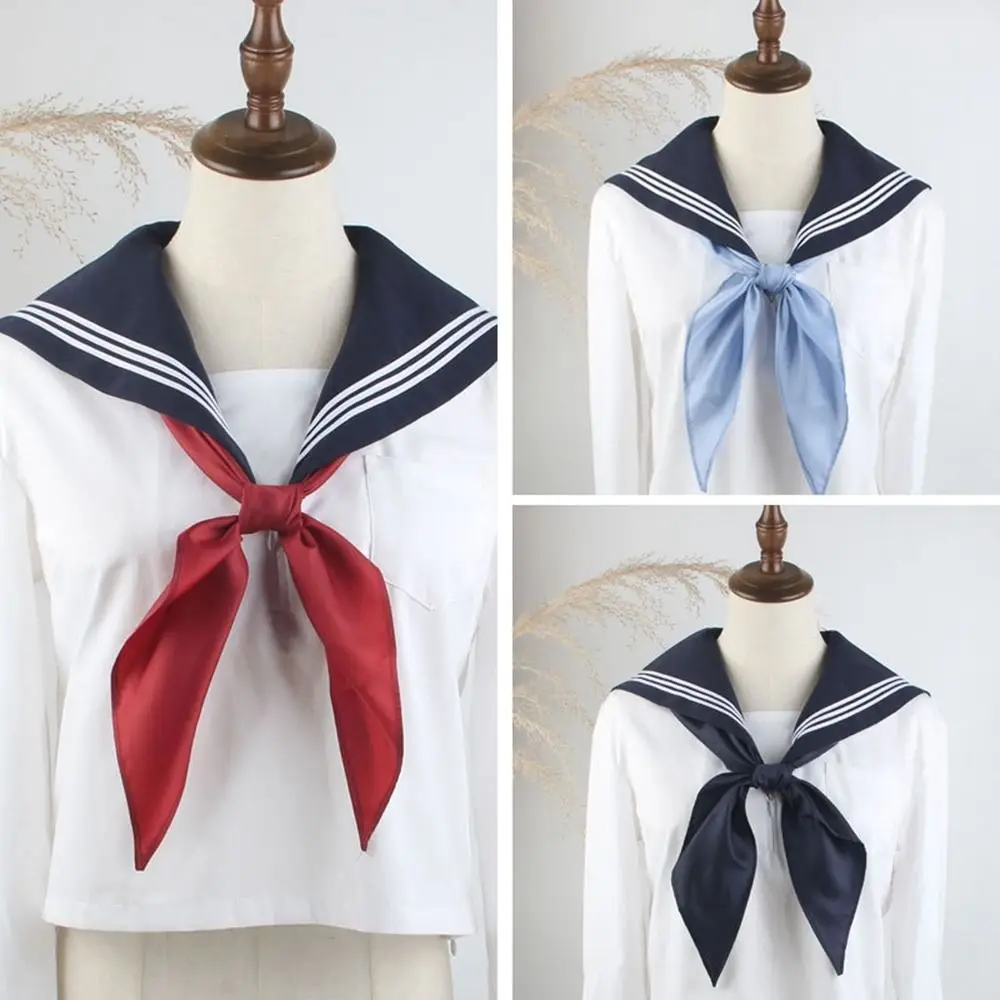 

College Style Cravat JK uniform Tie for School Costume Japanese Small Bowtie Sailor Ties Triangle Scarf JK Bow Tie