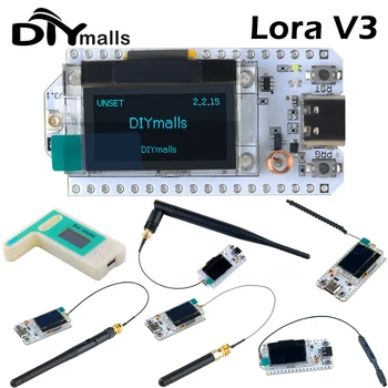 ESP32 Lora 32 V3 868MHz 915MHz สำหรับ LoRa32 HTIT-WB32LA_V3 SX1262 0.96 OLED Display Developer BOARD 2/5dBi