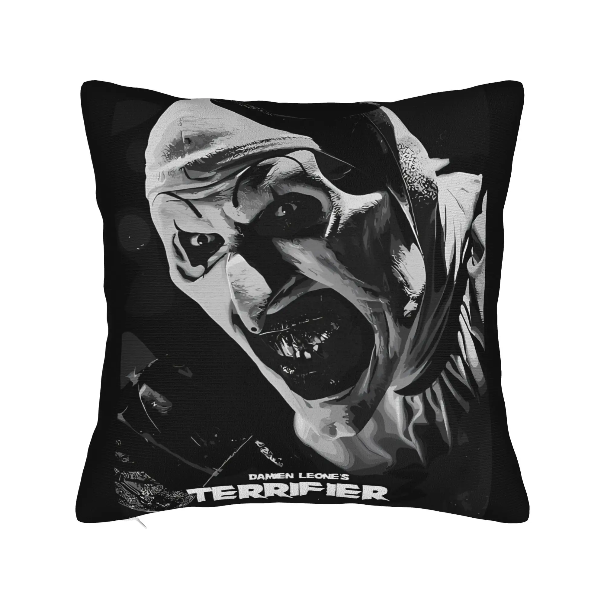 Terrifier Movie Pillow Case  Fashion Pillow Cover Comfy Pillowcases For Sofa Car Home Decor