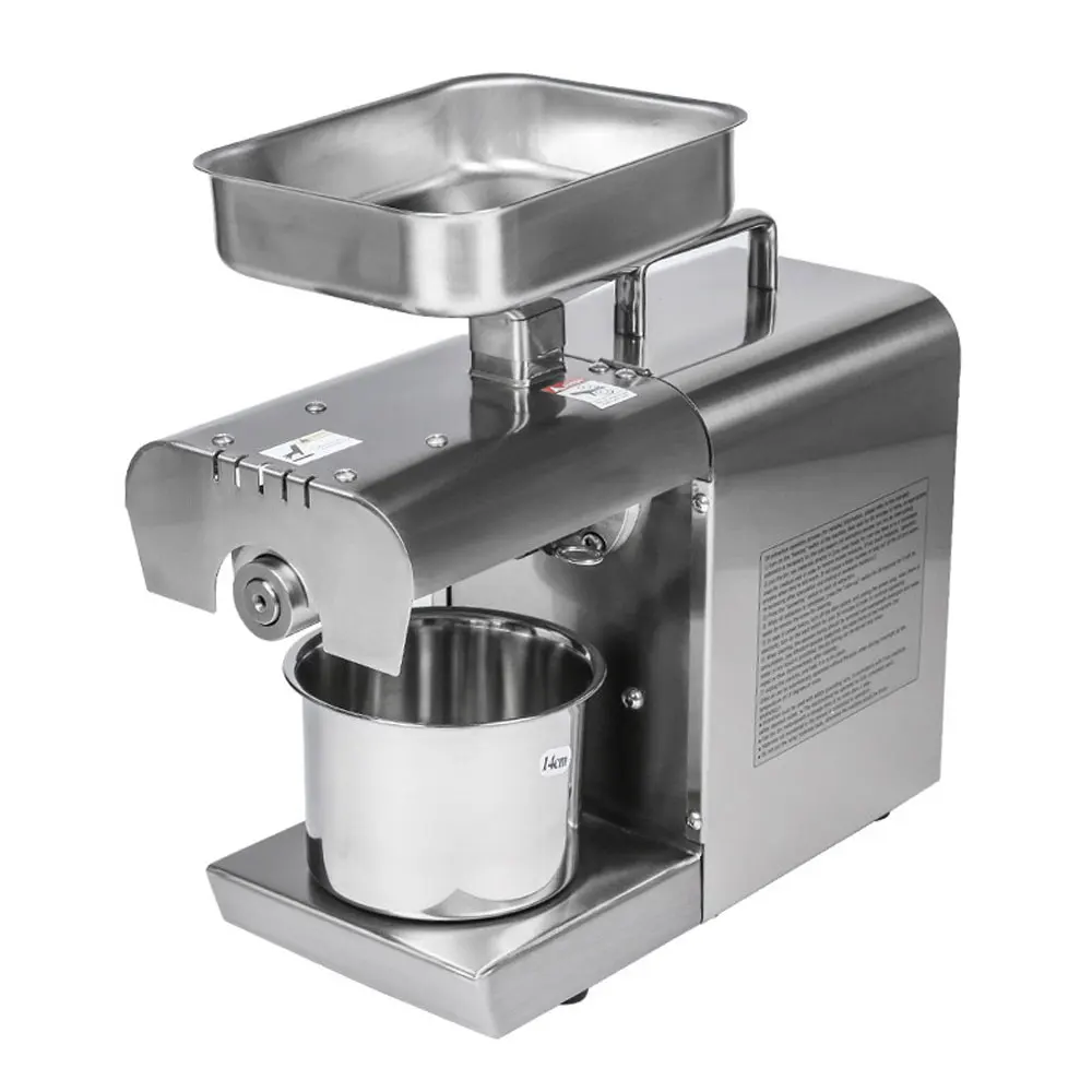 ماكينة ضغط الزيت المنزلية 220 فولت/110 فولت ماكينة ضغط الزيت الساخنة الباردة الأوتوماتيكية ماكينة ضغط زيت الفول السوداني بذور عباد الشمس مستخرج زيت المكسرات