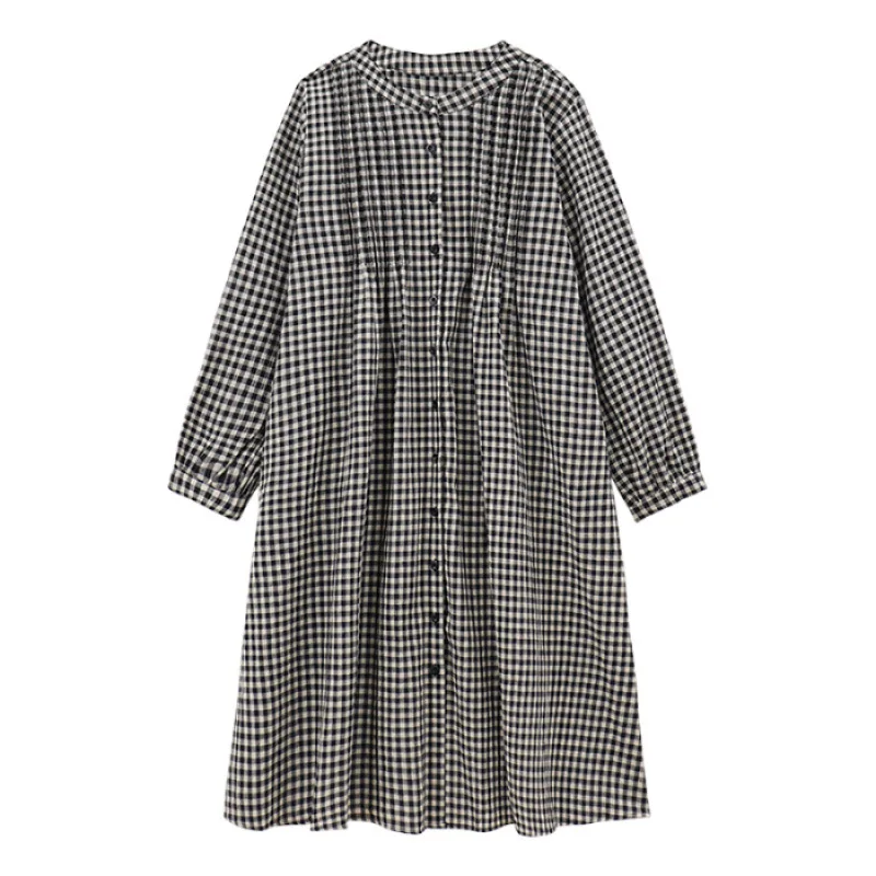 فساتين نسائية شابة صيفية من الكتان مكشكشة وخصر منخفض ومناسبة بشكل منتظم للنزهات على الطراز الرعوي للغابات قابلة للتنفس ولطيفة وناعمة