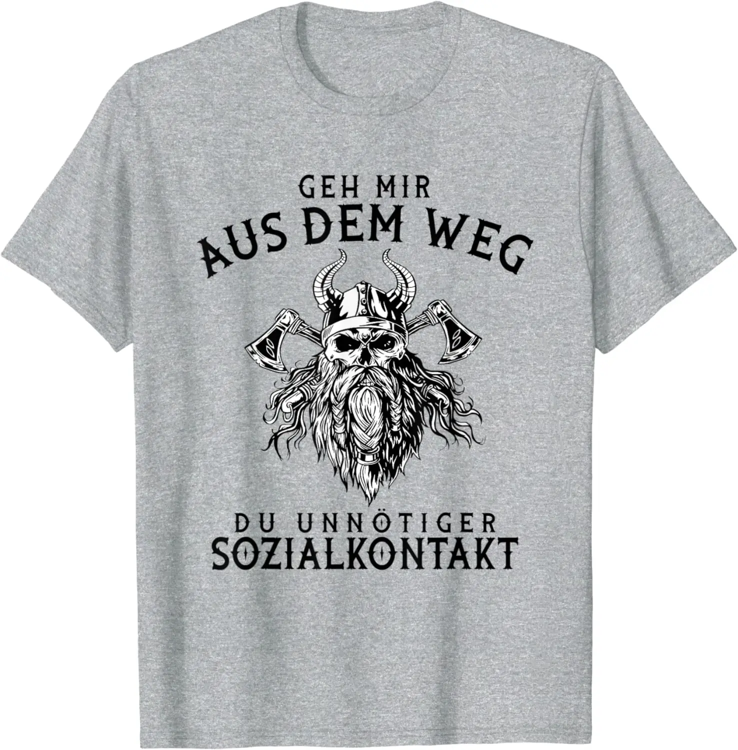 Mens Go out of the way you unnecessary social contact  T-Shirt