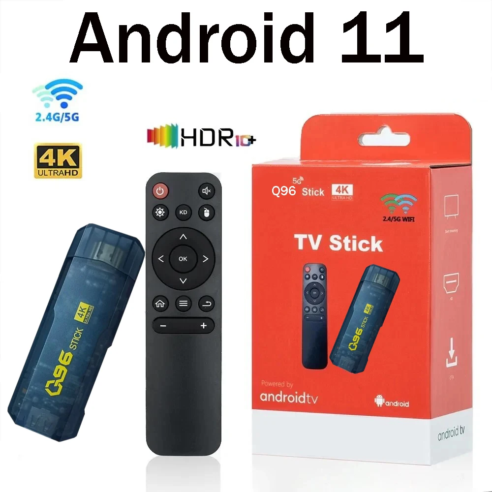 Q96 TV Stick Android 11 4K HD 1G 8G Allwinner H313 TV Box 4G 5G Dual Wifi Smart TV Box Media Player iptv Andriod TV Stick pk DQ03