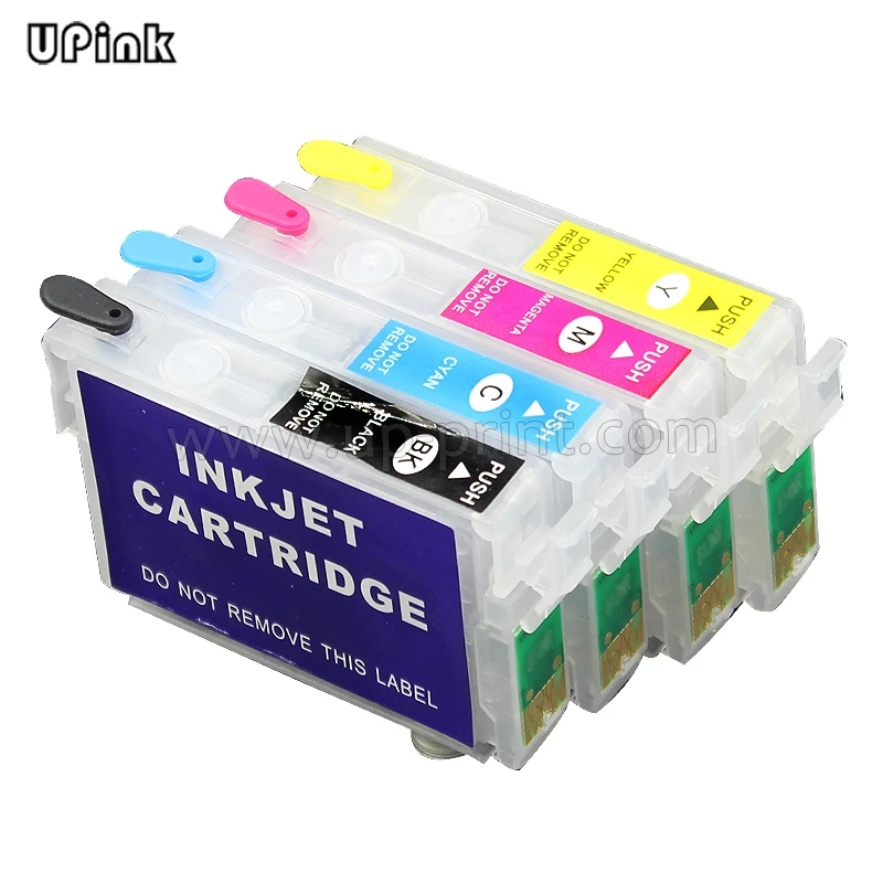 4PCS T1291  refillable ink cartridges for epson SX230 SX235W SX420W SX425W SX430W SX435W SX438W SX440W printer with ARC chip