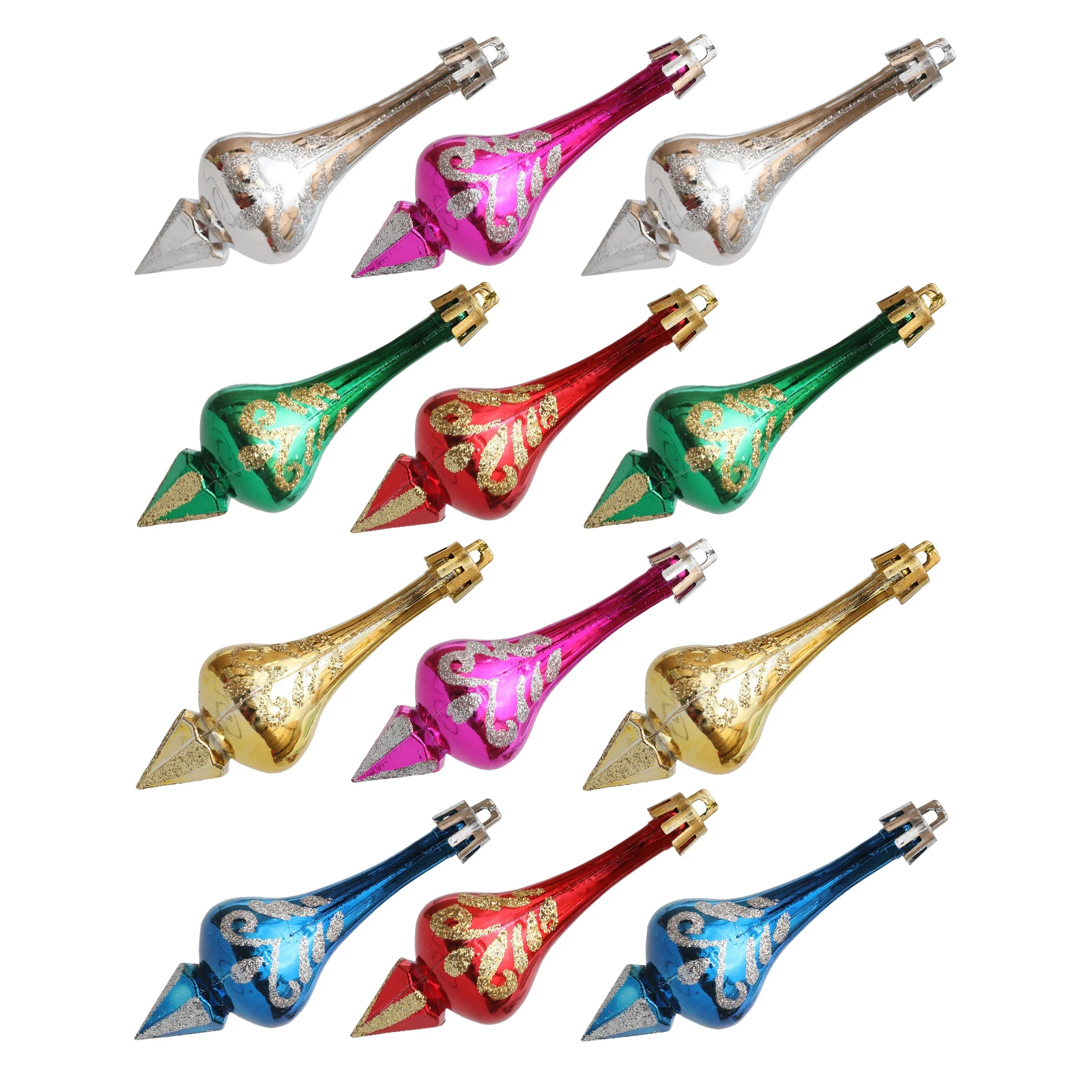 

12pcs Plastic Christmas Hanging Ornaments Shatterproof Baubles For Holiday Party Tree Decor Xmas Supplies Home Decor