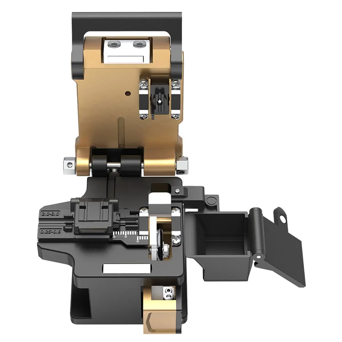 FC-30 Fiber Optic Cleaver with Scrap Collector Optical Fiber Cutter High Durability 48000 Times Blade Life
