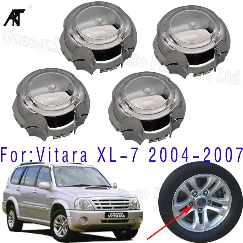 4pcs/lot Chrome Car Wheel Center Hub Cap Cover for Suzuki Vitara xl-7 2004 2005 2006 2007 43250-54J50-D2W