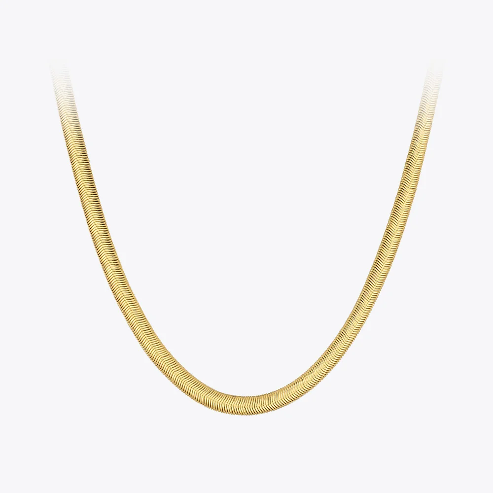 

ENFASHION Goth Snake Bone Necklace For Women Gold Color Necklaces Choker Stainless Steel Collier Femme Fashion Jewelry P213224