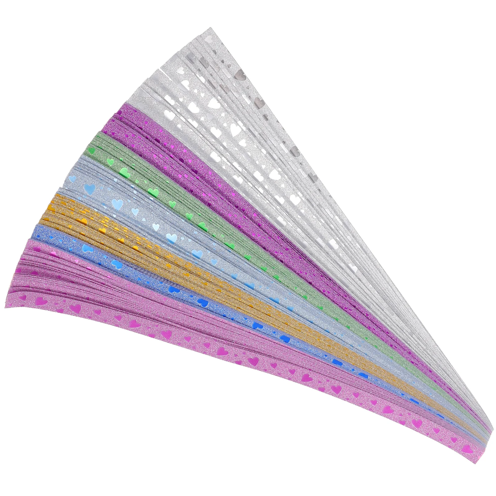 

140pcs Five-pointed Star Origami Paper Mixed Color Love Strips for DIY Holiday Decor Craft Supplies Easy Fold Indoor Outdoor