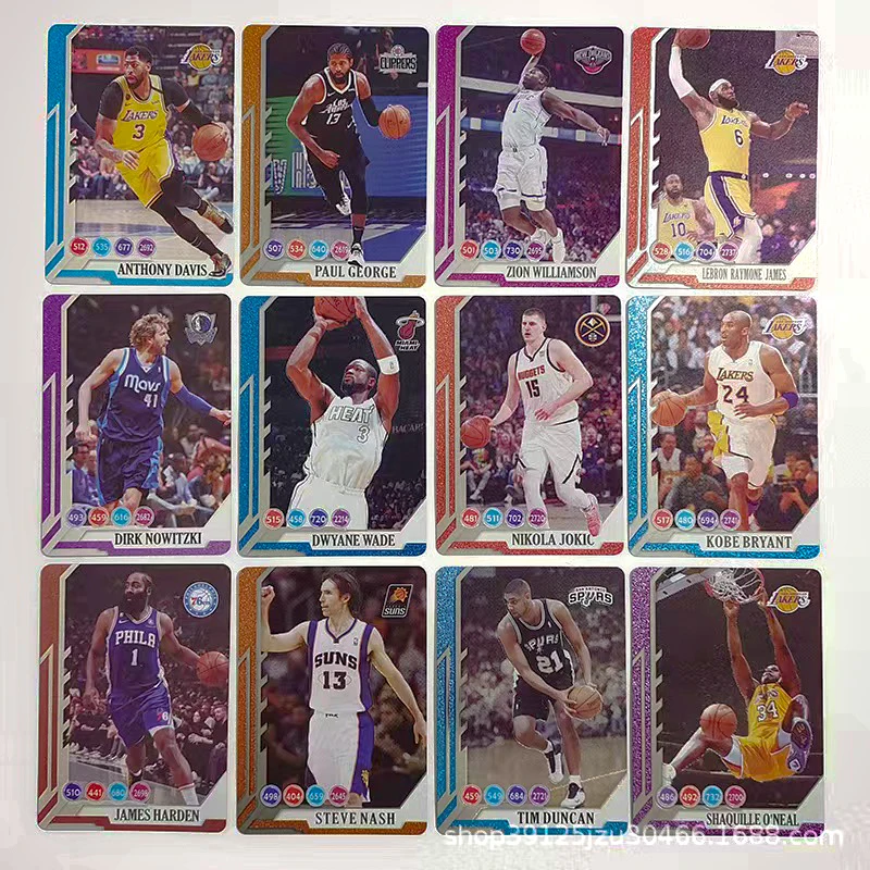 Panini Cards Gold Foil NBA Basketball Stars 55pcs/back Jame Curry Random Cards Boys Collectible Cards Christmas Birthday Present