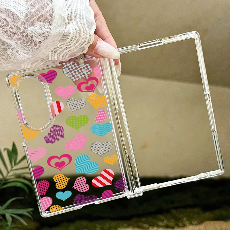 Cute Hearts Pattern Phone Case - огляд і ціна Phone Cases Z Fold 5