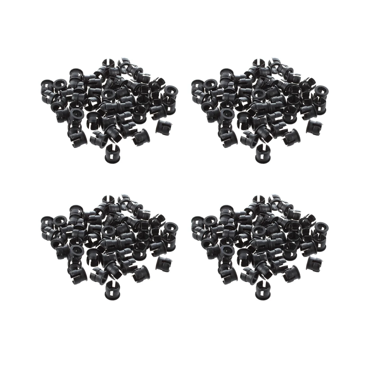 Pannello display con clip per custodia in plastica nera da 200 pezzi da 5 mm