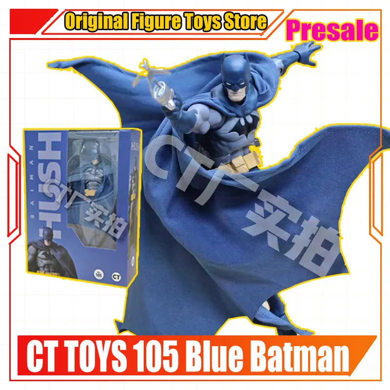 

Hot-New CT Toys Batman Hush Blue Mafex 105 Blue Version Dc Bat Man Anime Action Figure Figurine Model Statue Gifts For Kid Toys