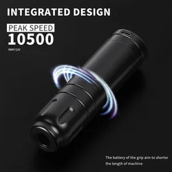 Wireless Tattoo Pen 3.8mm Stroke Tattoo Machine 1500Mah Capacity Battery 4-12V Tool permanent makeup machines tattoo supplies