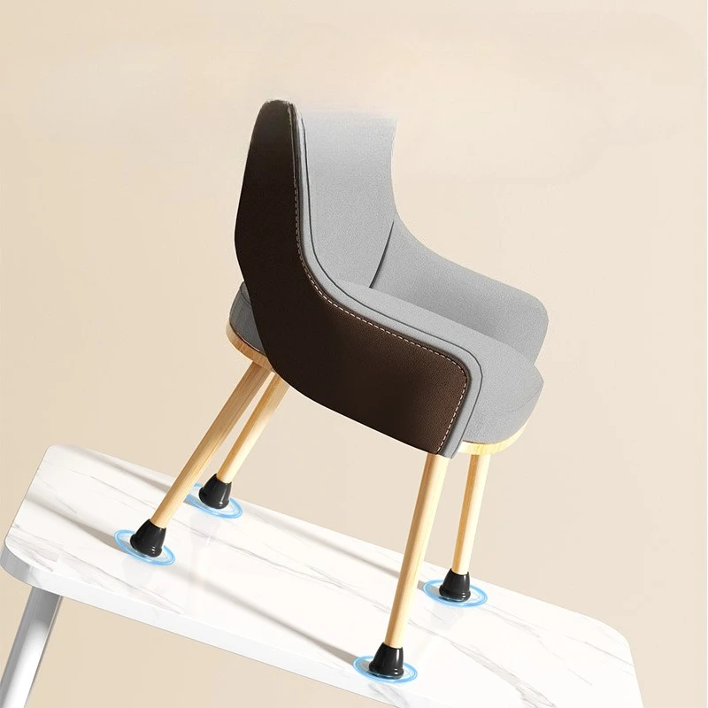 4 قطعة حامي أرضية الساق للكرسي الأسود غطاء للقدم من السيليكون لطاولة الأثاث حامي القدمين يحمي الأرضيات الصلبة من الخدوش