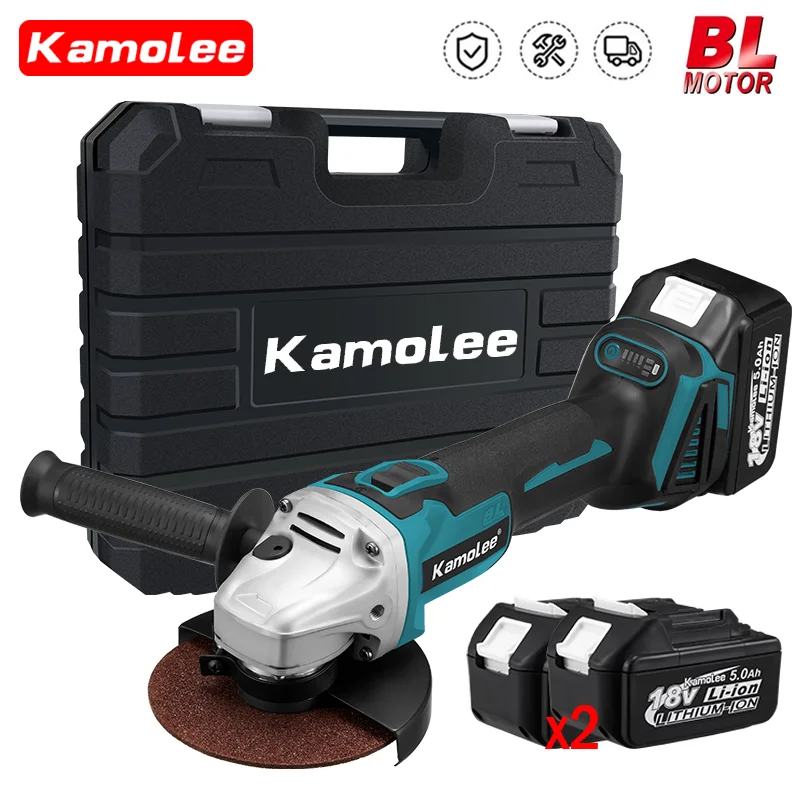 kamolee rebarbadora de angulo eletrica sem escova sem fio velocidades compativel com bateria makita 18v 18500rpm 100 mm 125 mm 5 01