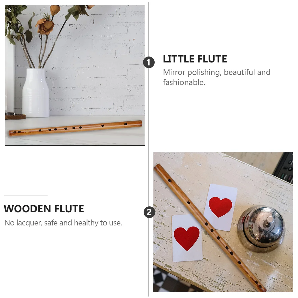 

Bamboo Flute Instrument Kids Musical Instruments Small Wooden Child