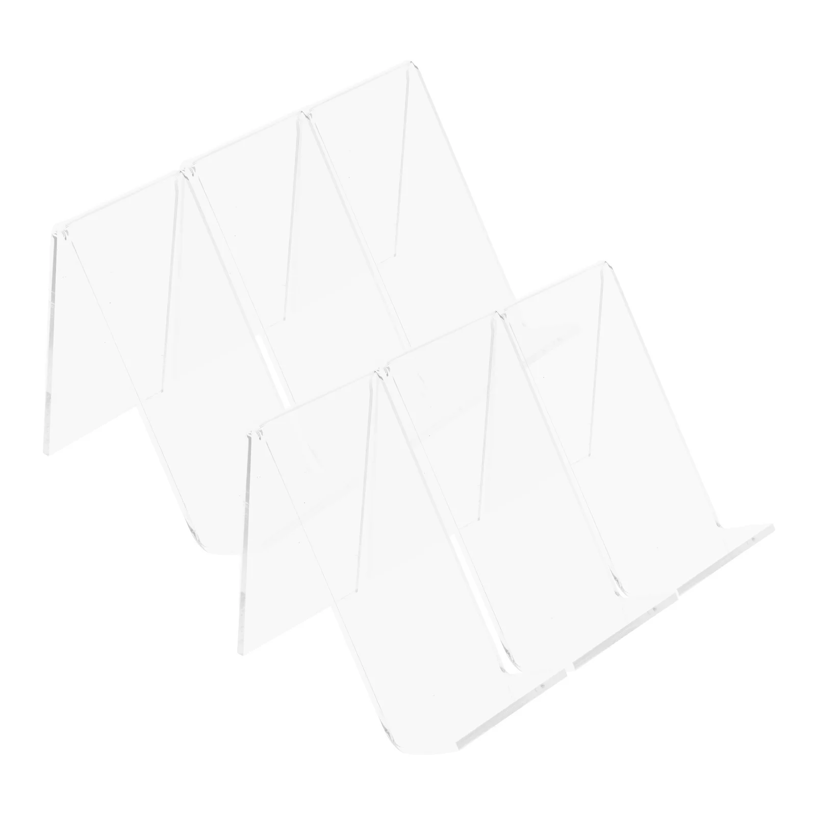 

6 Pcs Kids Shoe Rack Acrylic Display Stand Clear Holders Slim Sneaker Transparent Shoe Shelf Storage Miniature Models Home Decor