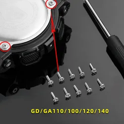 Screw for Casio GD/GAX/GA110/100/120/140 watch case back cover screw accessories watch accessories + give tool