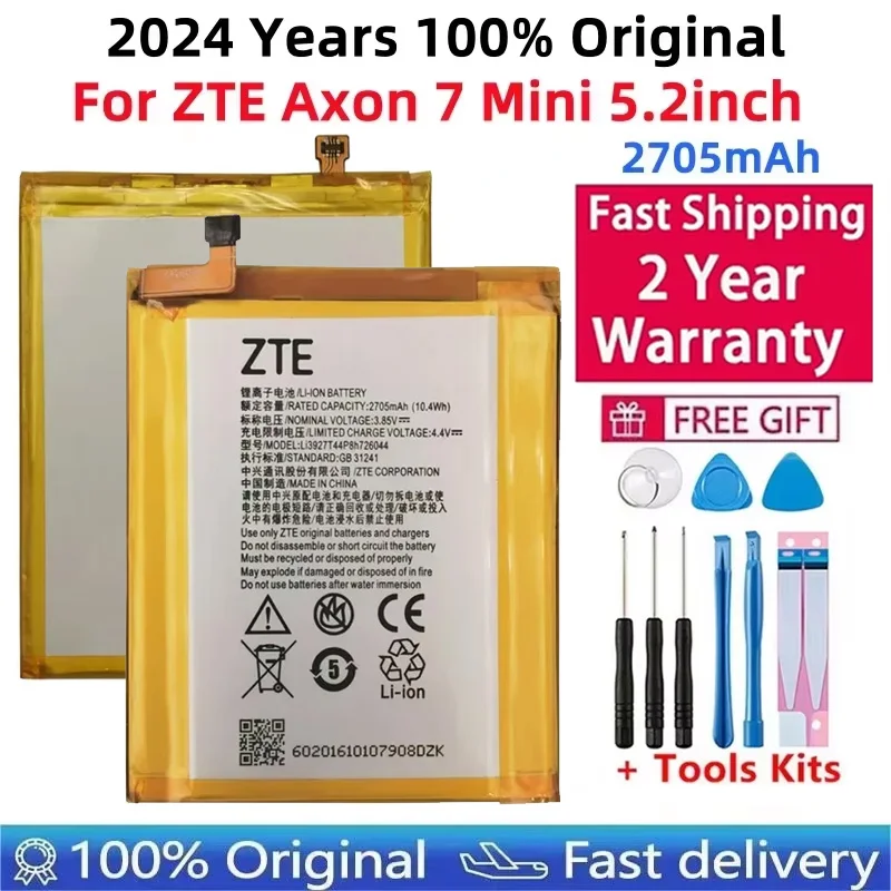 

Original Replacement Phone Battery, Li3927T44P8H726044 Battery For ZTE Axon 7 Mini, 5.2 ", 2705mAh, Tracking Number